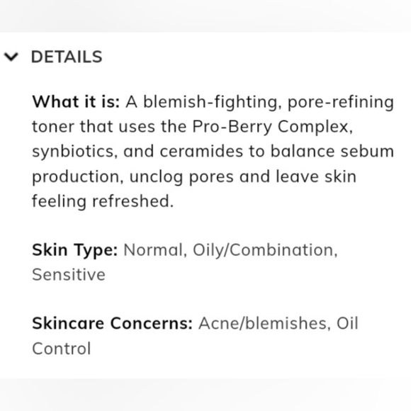 BYROE Pro-Berry Pore Refining Toner Full Size New in Box - Picture 4 of 12